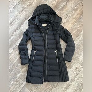 Michael Kors Women Black Puffer Coat XS 60% down fill
